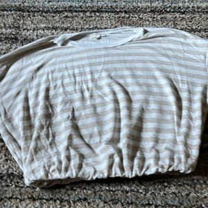 Long Sleeve Striped Crop Top